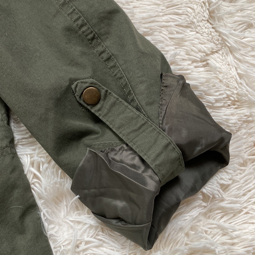 🎉HP🎉 Ambiance Outerwear Utility Jacket 💗 Olive - Picture 9 of 13